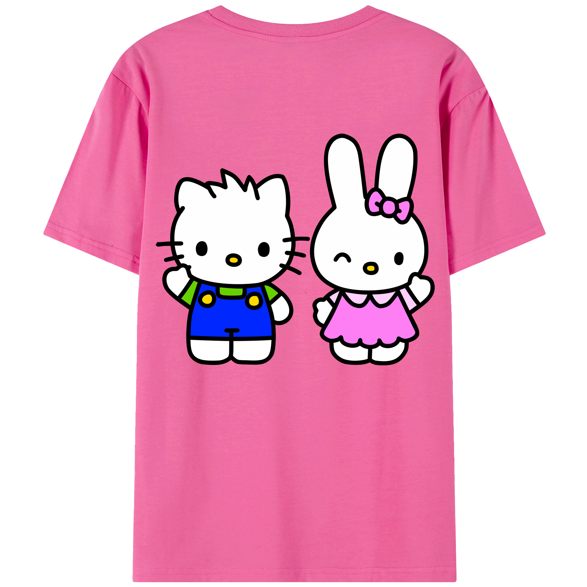 （画像用） Hello Kitty ハローキティ レディース半袖Tシャツ(バックプリント)